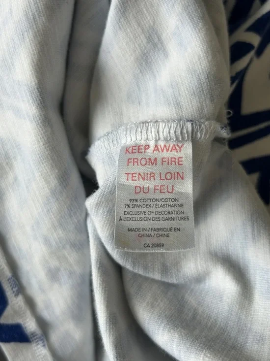 Hatley Blue and White Chevron Long Sleeve Dress - Picture 9 of 9